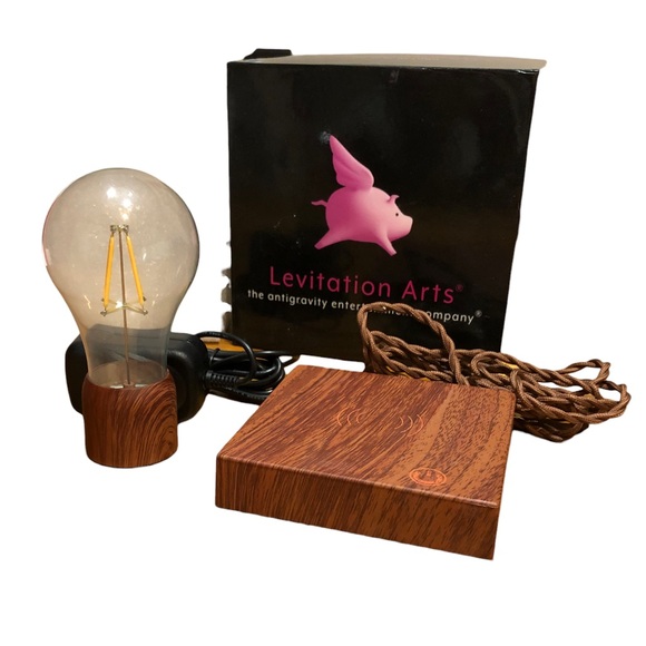 LEVITATION ARTS Magnetic Levitating Floating Wireless LED Light Bulb Desk Lamp - Picture 2 of 7
